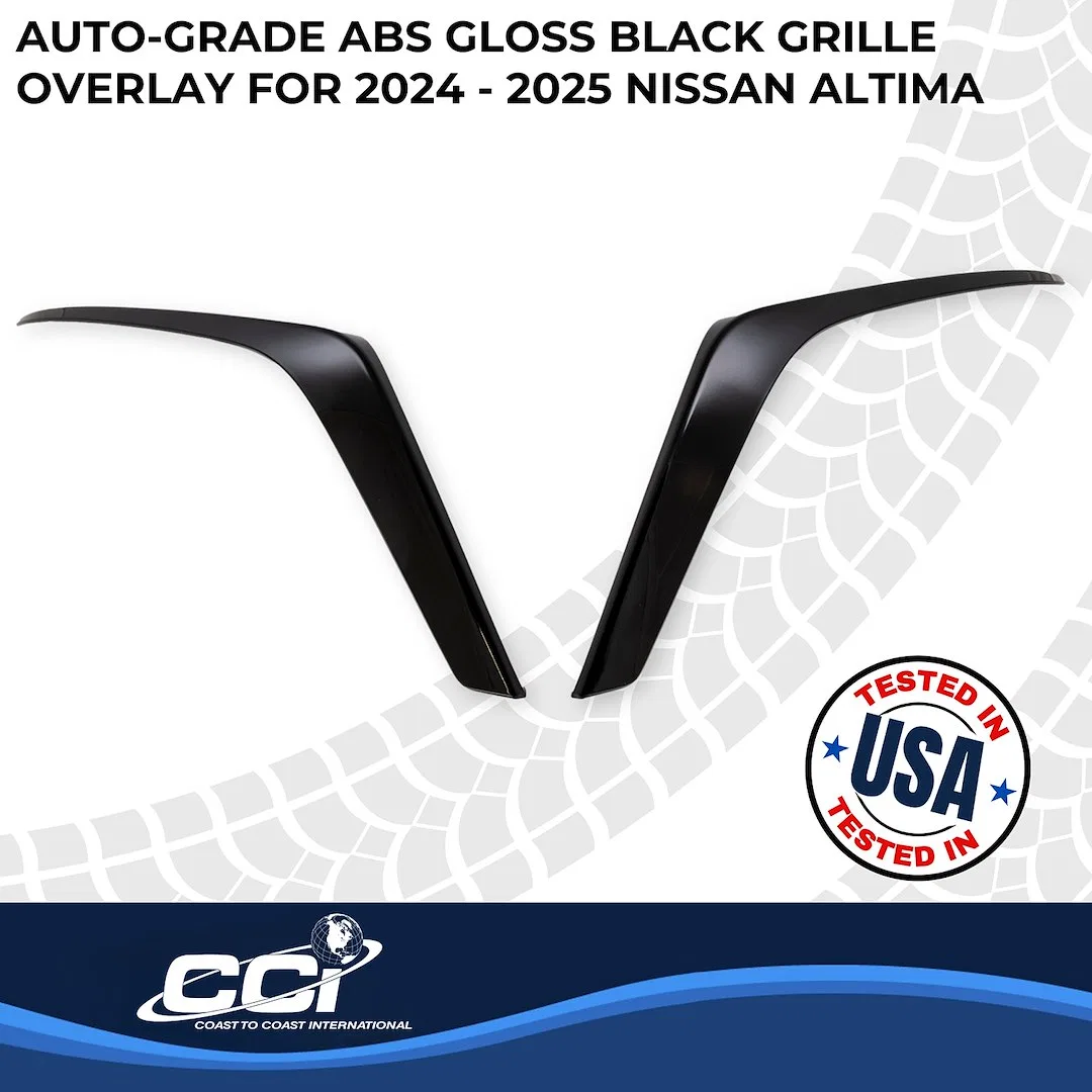 GI207BLK – COAST2COAST Grille Insert, Overlay Bar Style 2 Piece Painted Gloss Black ABS Plastic - view 3